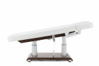 Массажный стол электрический MED-MOS ММКМ-2 (КО-159.1Д) белый/венге, с подогревом ложа
